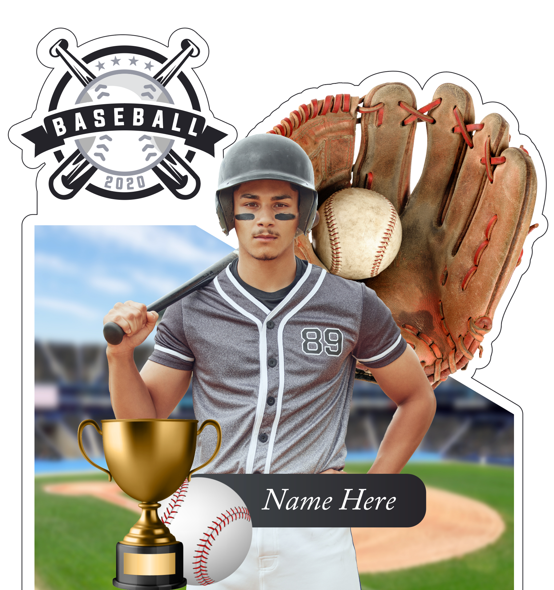 Adult Baseball Theme – Acrylic Standee
