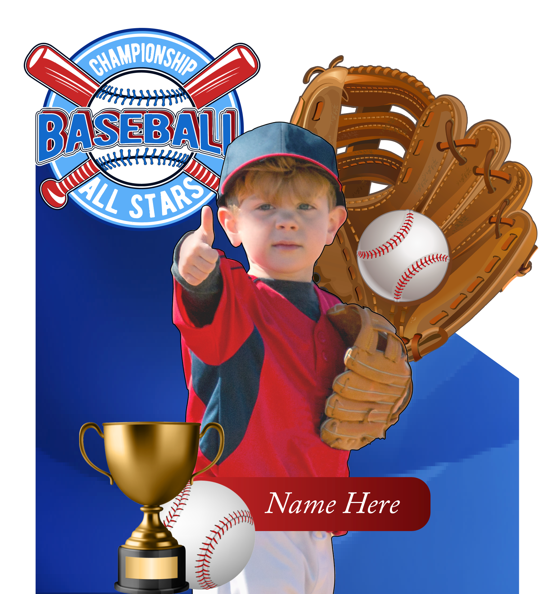 Kid Baseball Theme-Boy – Acrylic Standee